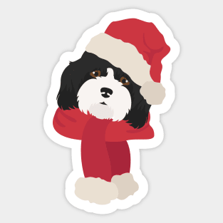 Cavachon Christmas Dog Sticker